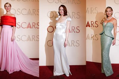 Jessie Buckley, Emma Stone and Kate Hudson light up Oscars red carpet