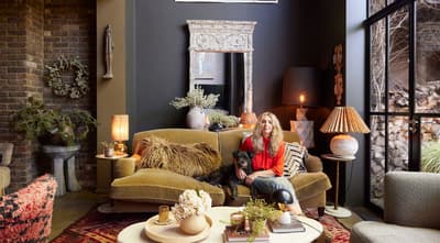 Interiors queen Abigail Ahern's pioneering, moody-hued Dalston home