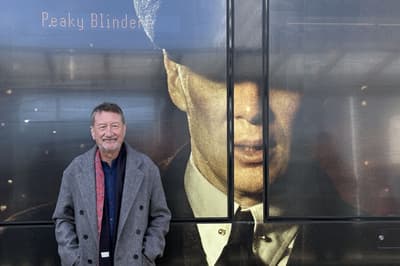 Tram named after Peaky Blinders writer Steven Knight as fans gather for premiere