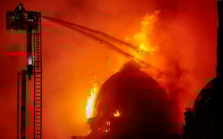 Firefighters tackle 'Blitz-like' inferno in Glasgow city centre 