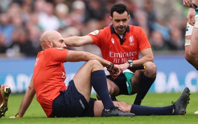 England vs Ireland referee injured during Six Nations clash