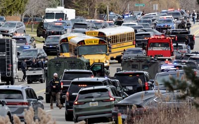 Gunman killed as truck ‘carrying explosives’ drives into US synagogue