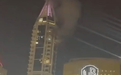 Dubai drone attack kills driver and sets luxury skyscrapers ablaze